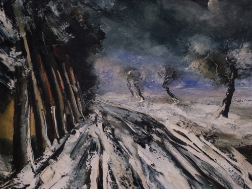 Maurice De Vlaminck (French, 1876–1958, b. Paris, France) - Paysage de Neige (Snowstorm), c. 1934  P