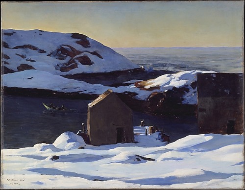 americanart: Winter, Monhegan Island 1907(via The Met) Rockwell Kent