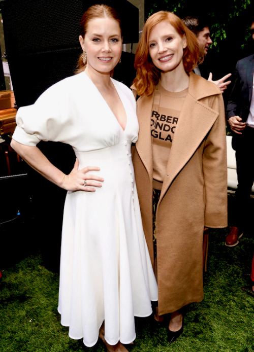 Amy Adams and Jessica Chastain celebrate the 6th annual Gold Meets Golden with vibrant J sparkling w