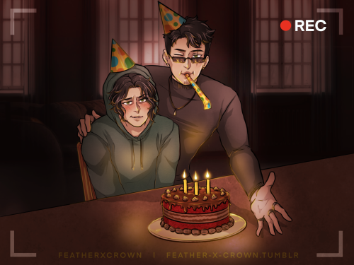 ghostsofruefell: Happy Birthday to the Jones Twins!This was drawn by @feather-x-crown and commission