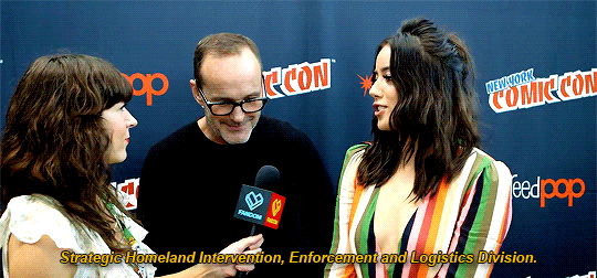 morganalefays:  Do the ‘AoS ’ Cast Know What S.H.I.E.L.D. stands for?