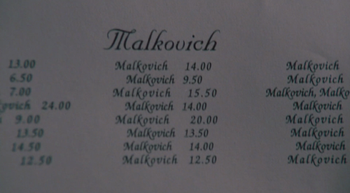 Being John Malkovich (1999)Director: Spike Jonze DOP: Lance Acord 