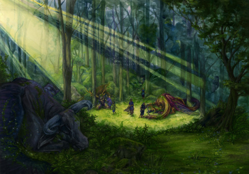 ongoingart:I’M SO HAPPY WITH THIS PAINTING YOU GUYS I’M CRYINGalso this is the last painting I have 