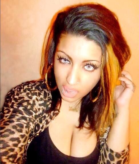 paki-pussy:  Hot British Pakistani Babe Teases her Big Boobs