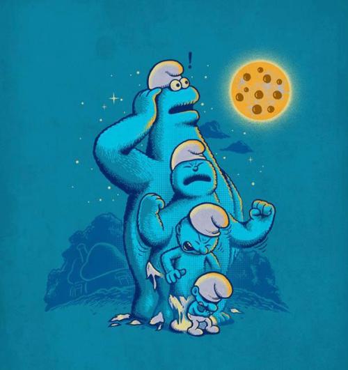 davincismurf:  a smurfy cookie monster?