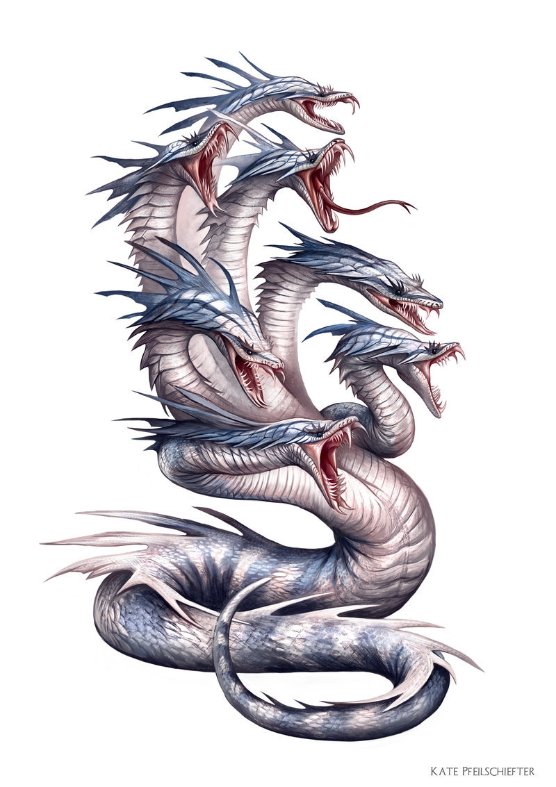 fantastical-art:  “War Hydra&ldquo; by Kate Pfeilschiefter 
