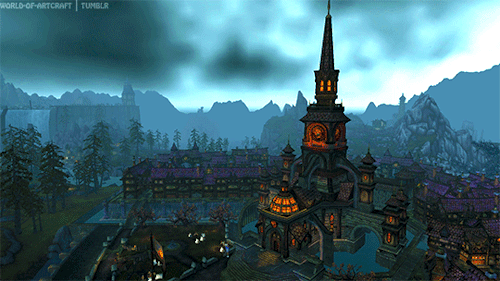 world-of-artcraft:    Light’s Dawn Cathedral | Ruins of Gilneas