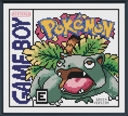 lpanne:  I’ve finished cross stitch patterns for all four Pokemon Gameboy covers!!! You can find the patterns on my DeviantArt page here:Pokemon GreenPokemon BluePokemon RedPokemon Yellow