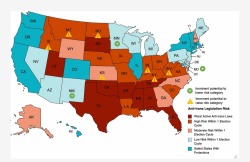 slowtovvn:This map is the most up to date version as of 3-4-2023 and takes into account all recent movement on anti-trans legislation