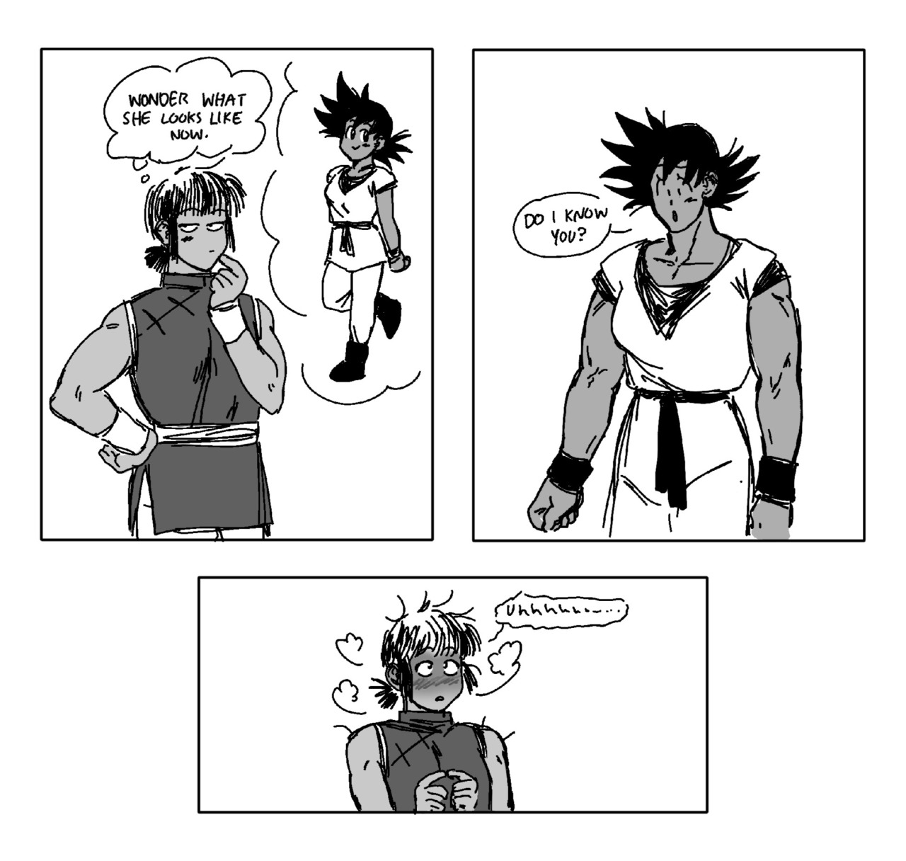 Dragon Ball 63 — Yo, I love your genderbent designs! I especially