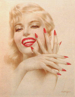 vintage-pinup-girls:  Vintage pinup girl by Alberto Vargas.