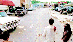 bethrhee:   Hey, you’re here now.                You’re not that guy a n y m o r e .  the walking dead (season six) » thank you 