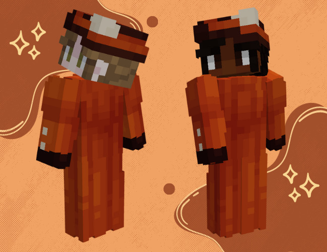 Late Victorian Pumpkin Inspired 1890s Dress | Alex Model Base Minecraft Skin