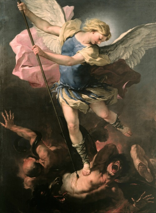 artist-luca-giordano: Saint Michael, 1663, Luca Giordano