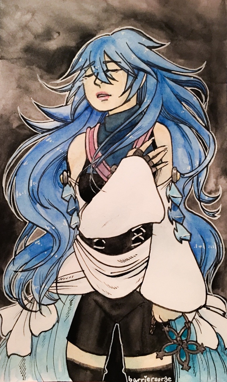 barriersurge:  Boy do I love drawing sad Aqua!