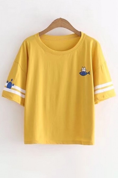 nicholrr234:  Adorable Casual Tees (New Sign Up 30% Off)Cat &amp; Fish // Cat