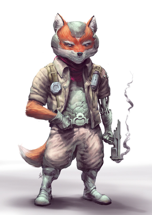 theomeganerd:  Fox McCloud &amp; Falco (Star Fox) by Oscar Römer
