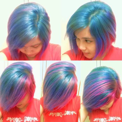 Putting Pink Dye Over My Blue Hair?! 