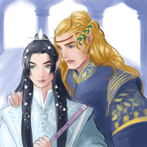 nevui-penim-miruvorrr:Ecthelion and Glorfindel arriving at the halls of MandosRequested! 