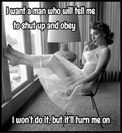 yourlittlefilthyslut:  thegreenlightdistrictblog:  I want a woman who will try to defy me when I tell her to obey. I will be amused…turned on even…but I will break her.💚  @conquester8  😂😂😂