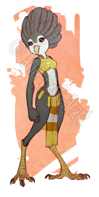 Bee the Avian - by Anti-Dark-Heart I&rsquo;m loving how much fanart of Starbound avians is coming into existence. Because avians..! &lt;3