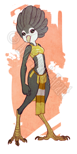 Bee the Avian - by Anti-Dark-Heart I’m loving how much fanart of Starbound avians is coming into existence. Because avians..! <3