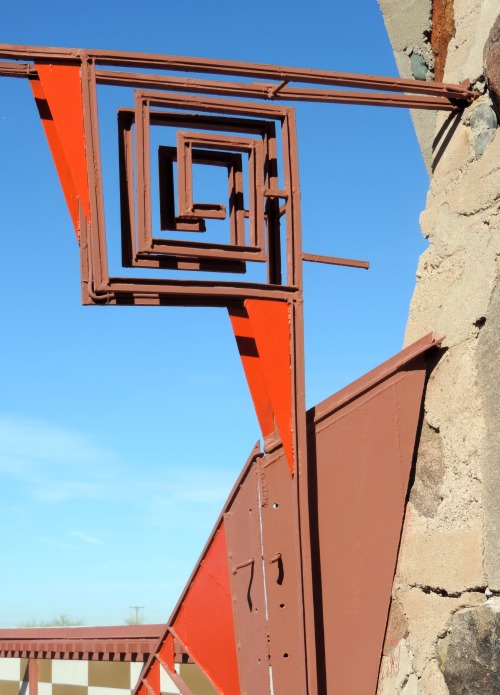 Decorative Gate Bracket, Talesin West, Scottsdale, Arizona, 2014.