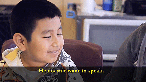 Native Mixtec woman on speaking an indigenous language.