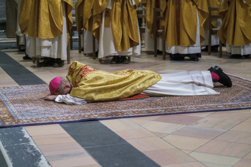 Abbot Dom Erik Varden OCSO was enthroned at Nidaros Cathedral in Trondheim (today, a Lutheran cathed