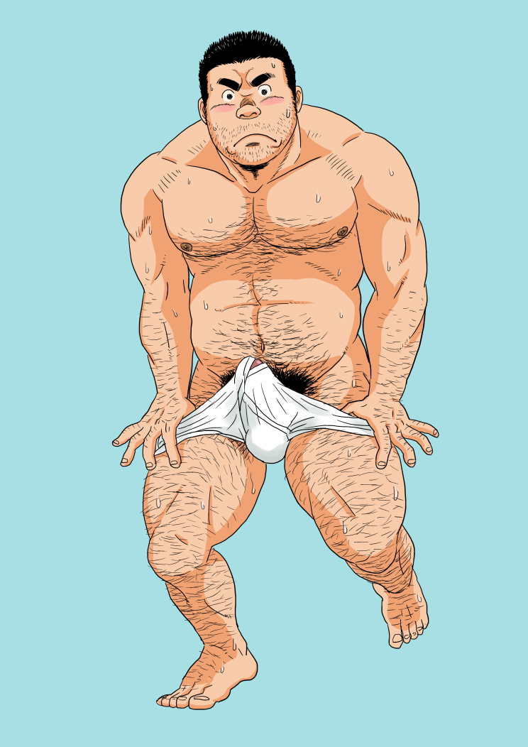 banjyaku:  ラクガキ　8月2日はパンツの日だそうで（笑） 「ホンマか？！この際ヤラせてくれるんやったら男でもええわ！」