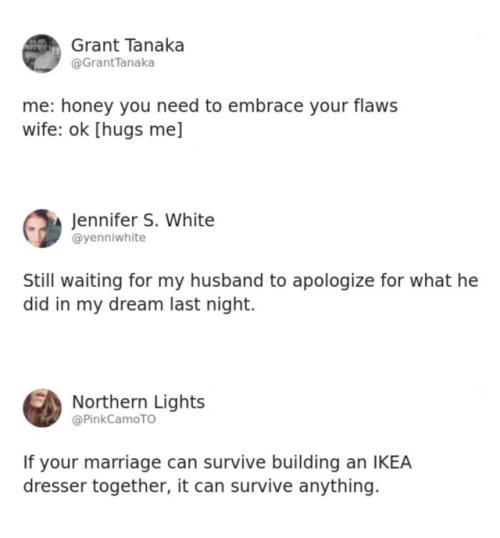 wwinterweb: Funny  Marriage Tweets (see 13 more)