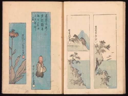 heaveninawildflower:Images taken from ‘Ink Traces of Kenzan’ (1823) by Sakai Hōitsu (Japanese, 1761–