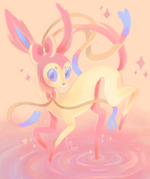 jenchenart:Magical girl dog is my favourite Pokemon &lt;3