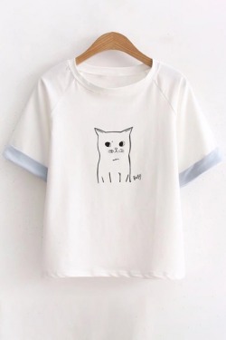 lovesuper123: Adorable Tees Collection  Little Cat - Dog  Black Cat - Black Cat  Rabbit - Embroidered Cat  Alien - Rose  Planet - Watermelon These clothes are as low as ผ.75 !! 