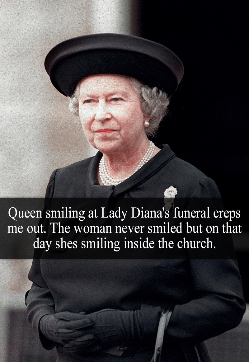 Royal Confessions Queen Smiling At Lady Diana S Funeral Creps Me