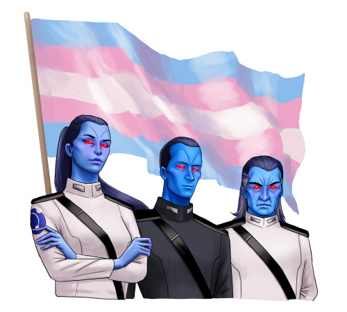 diversity win! the chiss navy officers that are about to obliterate your entire fleet are trans!