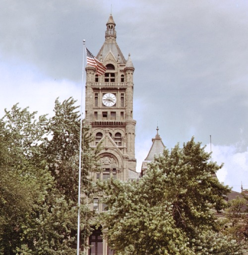 Tower, Salt Lake County Courthouse, Salt Lake City, Utah,1969.