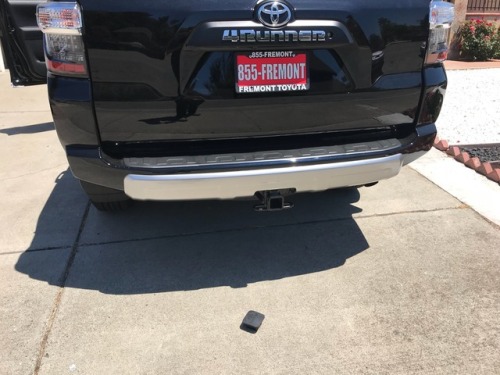 First ever mods on the car. Got a OEM toyota hitch cover and a 3rd party center console organizer. T