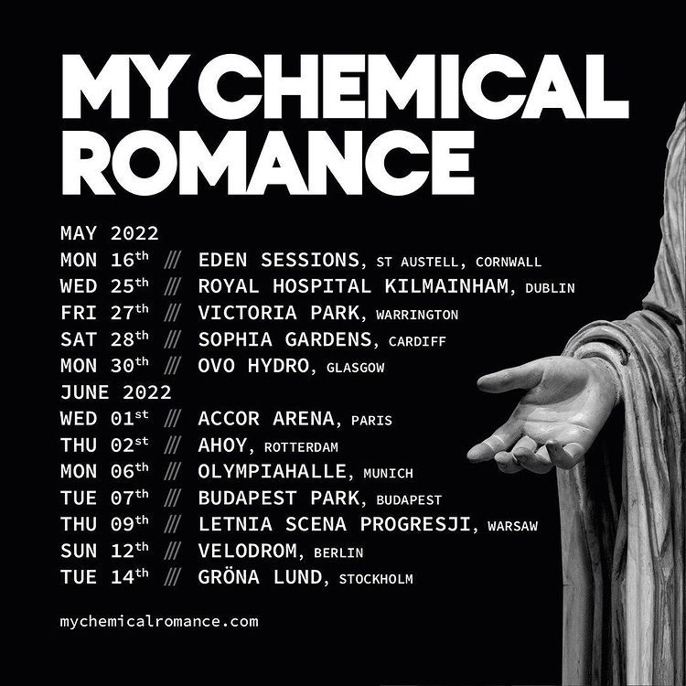 currentmcrnews mychemicalromance New dates have been added, pre