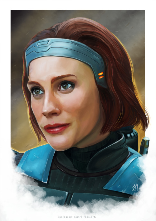 THE HEIRESSMy digital illustration of Bo-Katan Kryze from season 2 (chapter 11) of The Mandalorian, 