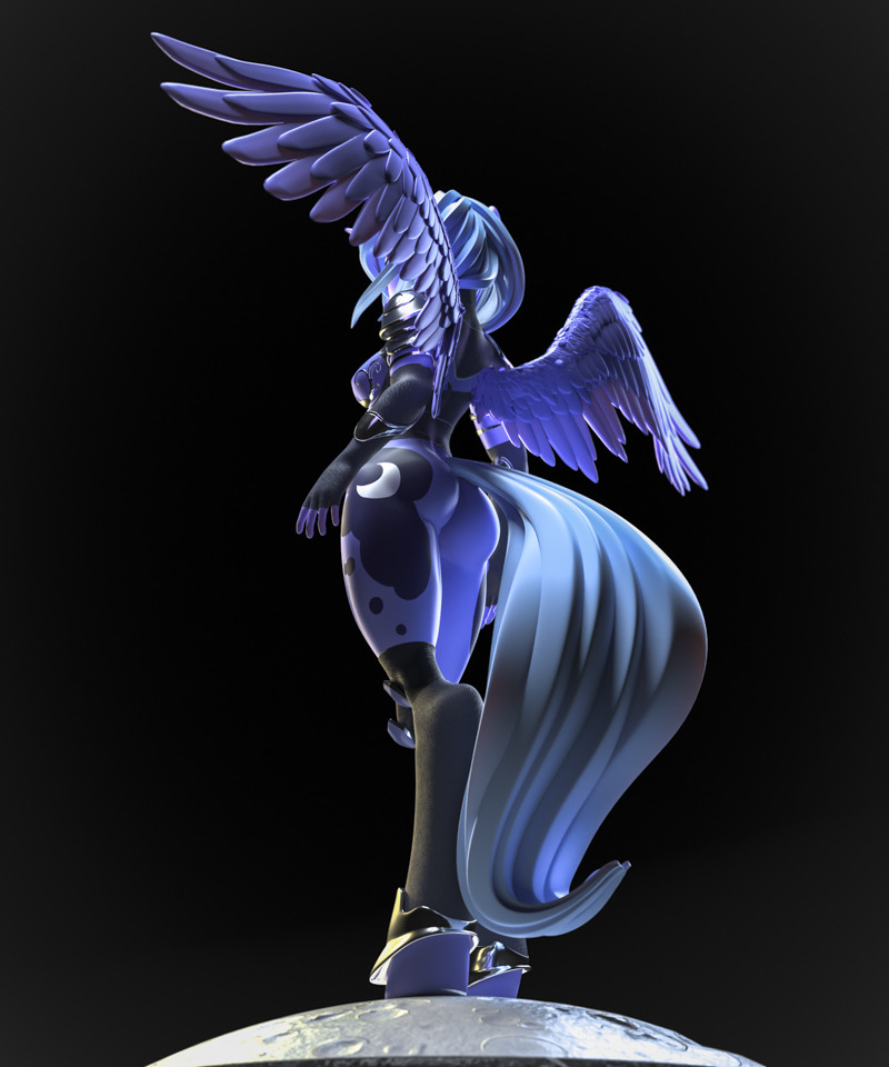 kelpiemoonknives:  Preliminary Renders for a 3D commission of Luna If you’re interested.