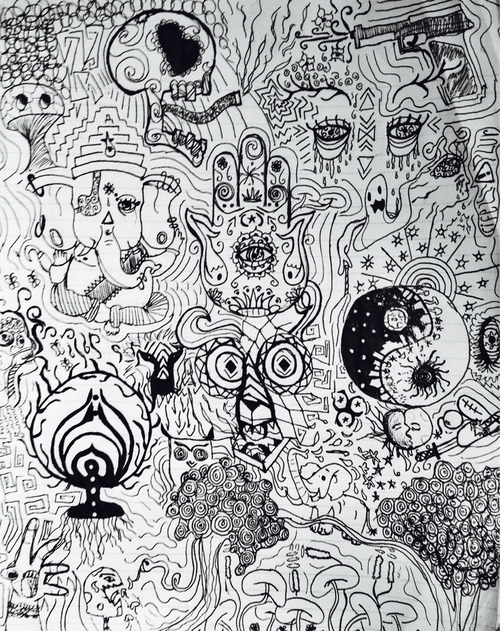 Trippy doodle page on We Heart It. http://weheartit.com/entry/94079305?utm_campaign=share&amp;utm_medium=image_share&amp;utm_source=tumblr
