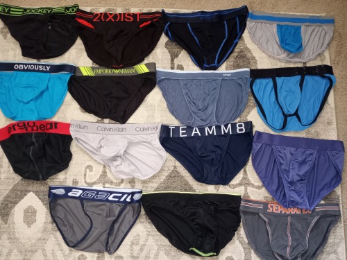 bikinithonglover:  bikinithonglover:  My full collection! I counted 61! (not including swimwear) how many do you all have? Willing to sell all, some (middle left pic) at a really steep discount. DM for details.    Rebloging for awareness