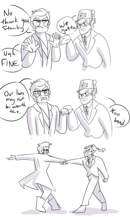 theladyemdraws:I’m not sure what made Stanford and Stanley think that fusing into Rick to help defea