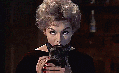 Kim Novak And Pyewacket In The Columbia Pictures/Richard Quine Supernatural Comedy-drama Bell, Book And