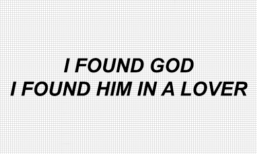 halseydaily: I’ve got a lover I love like religion