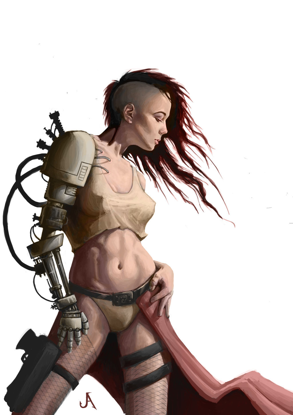 valanthos:  Cyber Girl II by jasperavent 