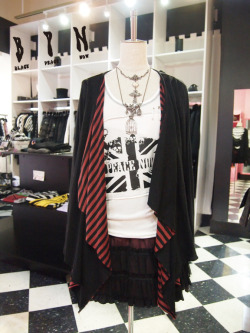 blackpeacenow:  Hello~!!We have another coordinate for you today that’s a little different then the usual coordinates we post up. Here is a bit more of a PUNK look from Black peace now.  The cardigans from “Black Peace Now for Men” but a lot of