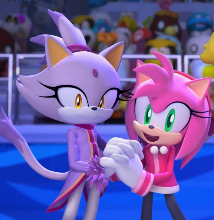minxinq:  i drew one of my fav blaze/amy pics in my style!! 