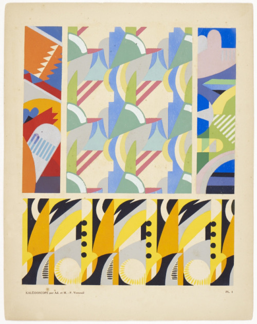 Maurice-Pillard Verneuil, Kaleidoscope - Abstract Ornaments, a portfolio of Art Déco pochoir prints,